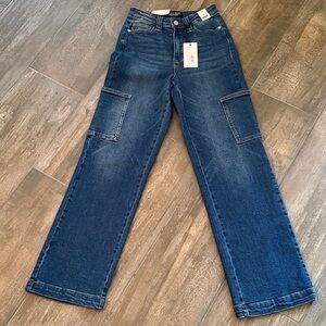 Judy Blue Medium Wash Wide Leg Jeans 1/25